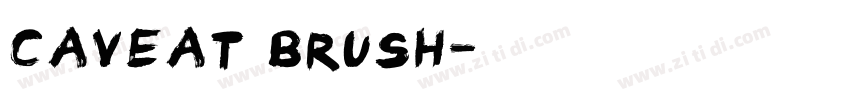 caveat brush字体转换